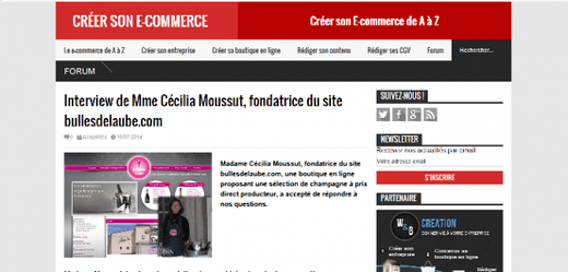 INTERVIEW DE MME CÉCILIA MOUSSUT, FONDATRICE DU SITE BULLESDELAUBE.COM