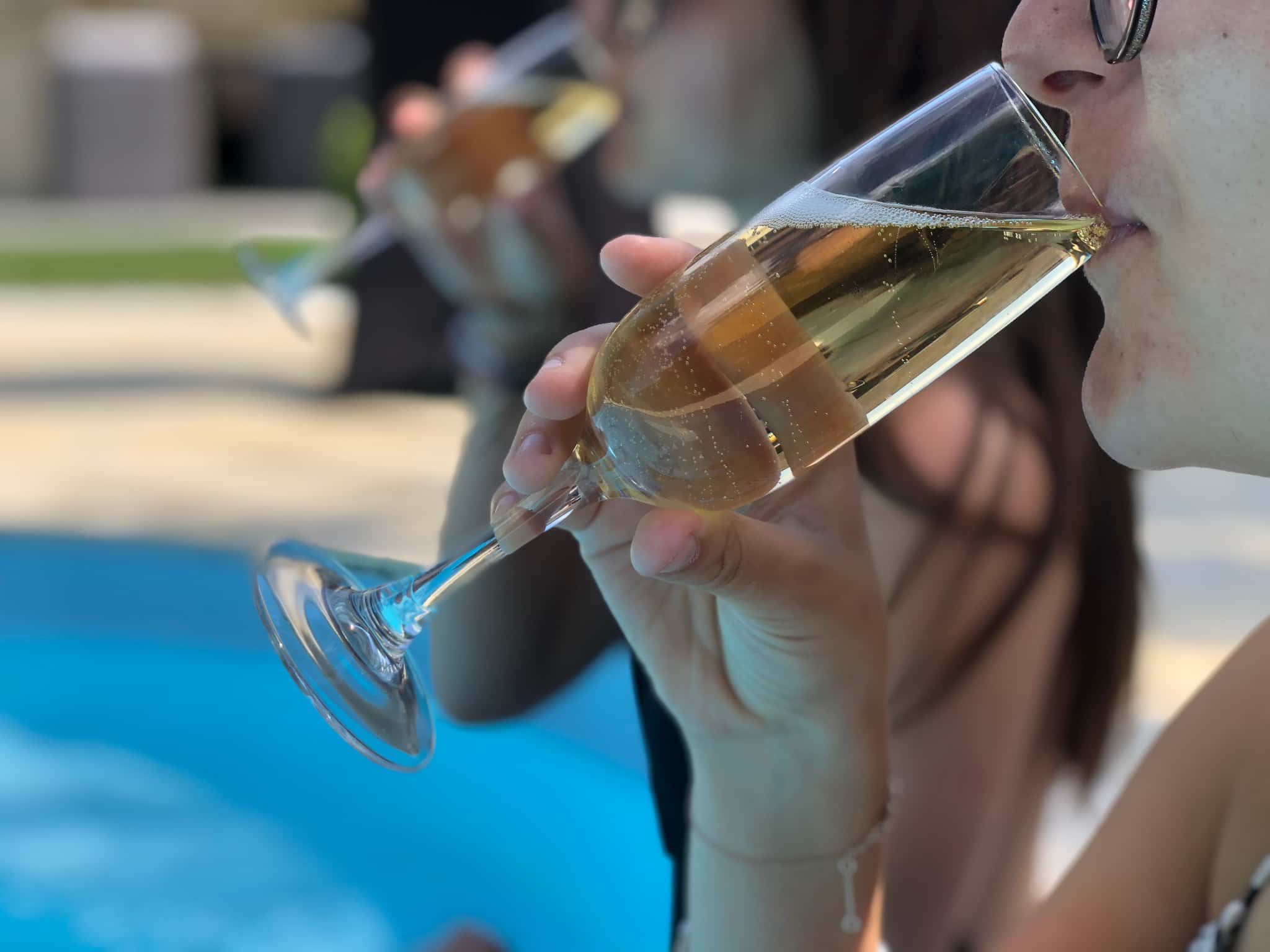 Champagne pour fêter l'été