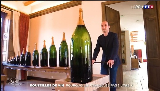 Champagne Drappier, spécialiste des grands contenants, vu sur TF1