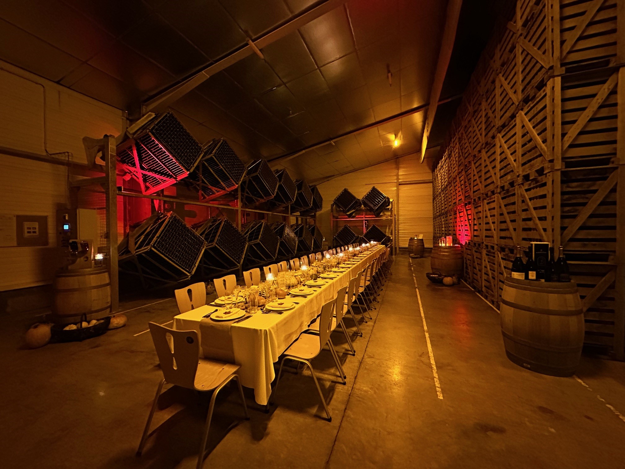 Diner immersif dans les caves de BARFONTARC 